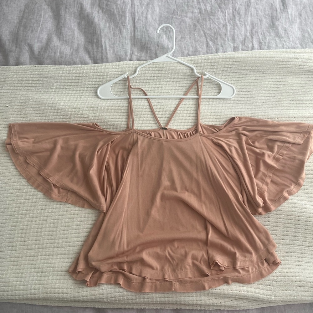 Free People Blush Off-Shoulder Top
